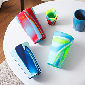 Çevre dostu BPA içermeyen gıda sınıfı silikon Drinkware günlük kullanım silikon bira bardağı Pint cam dayanıklı kırılmaz silikon bardak - Product Image 3