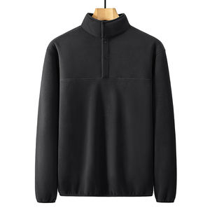 Suéter con logotipo personalizado para hombre, suéter de manga larga con cuello medio abierto, abrigo cálido para deportes de otoño e invierno para jóvenes y adultos. - Product Image 5