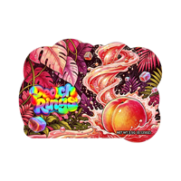 Vente en gros en stock : Ensemble de sacs Mylar holographiques prédécoupés de 3,5 g et boîtes pour l'emballage de bonbons, herbes sèches et fleurs