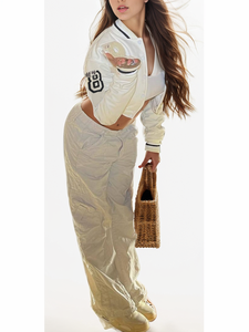 ผู้หญิงหลวมแจ็คเก็ตเบสบอลห<span class=keywords><strong>น</strong></span>ังแข<span class=keywords><strong>น</strong></span><span class=keywords><strong>ยาว</strong></span>เย็บปักถักร้อยโลโก้ที่กําห<span class=keywords><strong>น</strong></span>ดเอง PU <span class=keywords><strong>หนัง</strong></span>แจ็คเก็ต Varsity - Product Image 4