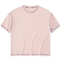 T-shirts de luxe t-shirts noirs vintage personnalisés avec t-shirt à coutures contrastées vente en gros