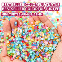 Vente en gros de figurines de tortues marines 3D colorées qui brillent dans le noir, jouets d'animaux marins