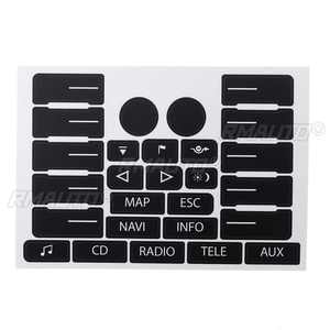 Juego Completo de Adhesivos Decorativos para Reparación de Botones de Volante, Ventanas, Faros y Climatizador para VW Volkswagen Touareg 2004-09 - Product Image 3