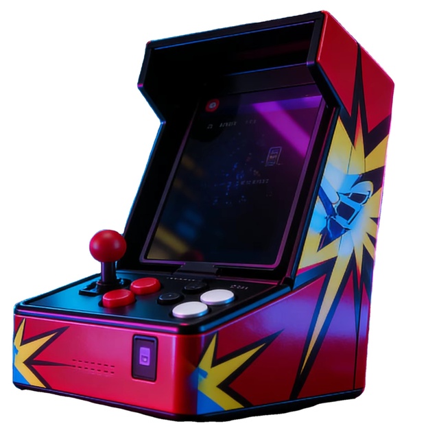 Durable Mini Retro Arcade Game Console Long Battery Life Perfect for Family Entertainment