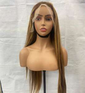 Pelucas de Cabello Humano con Frente de Encaje Completo de <span class=keywords><strong>Vietnam</strong></span> en Colores Piano para Mujeres Negras - Product Image 4