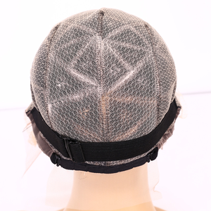 Chapeau de perruque avant en dentelle transparente cheveux synthétiques casquettes de perruque brodées élastiques <span class=keywords><strong>avec</strong></span> <span class=keywords><strong>frange</strong></span> pour faire des perruques tressées - Product Image 5