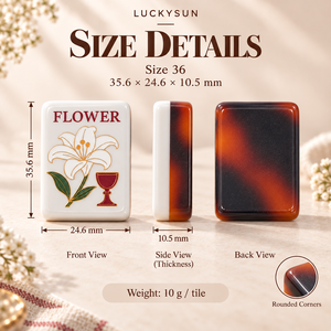 Envío Rápido, Moderno y Portátil, Juego de Fichas de Mahjong Americanas de Acrílico de Lujo de 2 Capas y 160 Piezas con Diseño Grabado para Fiestas y Entretenimiento - Product Image 2