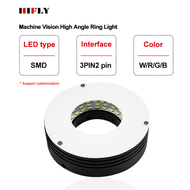 HIFLY 60mm 90 Degree Automation Industrial Inspection Vision Systems Machine Vision Ring Light