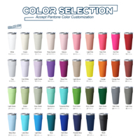Tazas de café helado de acero inoxidable personalizadas Taza Rosa bonita para beber Termo de negocios Vaso aislado de 30 oz con impresión de logotipo