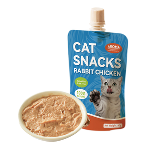 Ração para Gatos Halal Certificada Atacado Sabor Salmão/Tuna Estilo Pate Ração Úmida para Gatos em Pacote Delicioso 85g Pet Snacks Treat - Product Image 4