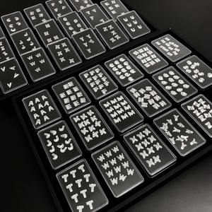 Venta al por mayor de piedras de moissanita A-Z con corte de letra, facetado grueso, parte trasera blanca, VVS, diamantes de moissanita sueltos, gemas con certificación GRA - Product Image 2