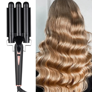 <span class=keywords><strong>Fer</strong></span> à friser professionnel, outils en céramique pour <span class=keywords><strong>onduler</strong></span> les cheveux, bigoudis à trois - Product Image 1