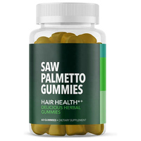 Bonbons Gommeux de Palmier Nain : Vitamines pour la Croissance Capillaire et Bloqueur de DHT pour Adultes et Adolescents, Soutien de la Prostate