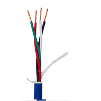 Câble d'alimentation pour haut-parleur audio professionnel 4x1,5 mm paire torsadée gainée de PVC 4 conducteurs 100 m de longueur pour microphone de voiture bobine de diffusion