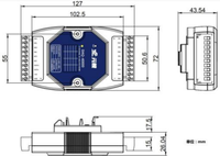Módulo RS485, módulo de salida analógica de 8 canales, módulo de comunicación industrial, módulo de automatización industrial, módulo E/S