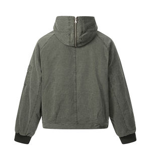 Veste d'hiver chaude à capuche pour homme - Parka en coton de style militaire décontracté avec plusieurs poches - Product Image 4