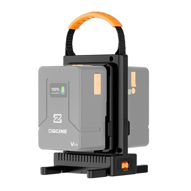 New Design VM-C2 Dual Charger Kit for V-Mount Battery Automatic Hot Switching and D-Tap 14.8V/10A Output USB-C PD100W Charging