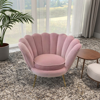 Fauteuils d'appoint de luxe en velours doré de style nordique moderne pour salon et chambre à coucher, canapé-lit, vente en gros