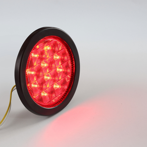 Không thấm nước <span class=keywords><strong>LED</strong></span> 4 inch E4 SAE Dot phê duyệt UV PC vòng 10-30V xe tải Trailer đuôi dừng di ngược đèn sương mù - Product Image 2