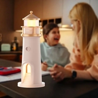 Lampe de nuit à LED Phare Télécommande/Corps humain Détection clair de lune Lampe de projection Bureau Vente en gros Dropshipping