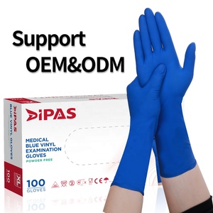 <span class=keywords><strong>Gants</strong></span> en nitrile <span class=keywords><strong>jetables</strong></span> bleu foncé à manchette longue <span class=keywords><strong>de</strong></span> 12 pouces, <span class=keywords><strong>de</strong></span> qualité alimentaire, pour le nettoyage des <span class=keywords><strong>toilettes</strong></span>, la vaisselle et l'usage domestique - Product Image 1