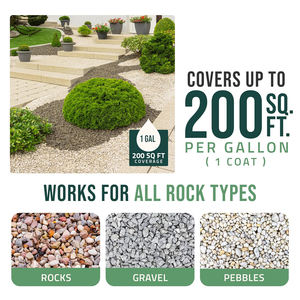 Colle transparente pour paillis de jardin, utilisée pour fixer les pierres sur liant de gravier en résine, colle à roche pour aménagement paysager - Product Image 4