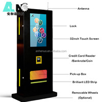 Máquina Expendedora de Café de Doble Gabinete Personalizable con Pantalla Táctil de 32 Pulgadas y Gestión Basada en la Nube para Snacks y Bebidas (Gran Capacidad)
