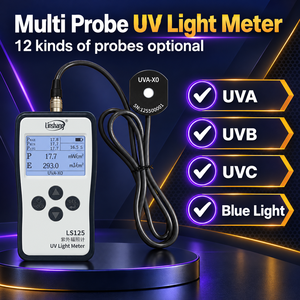 Medidor de Luz UV y Azul Multi-Sonda LS125 para Pruebas de Irradiancia UVA, UVB, UVC y LED de 210 a 490nm - Product Image 3