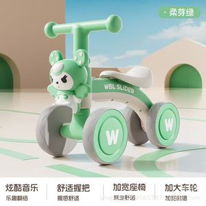 Wbl Slider Kids Balance Bike 10 Inch Four Wheel Toddler Scooter For 1-3 Years Old With Bunny Design - Product Image 5