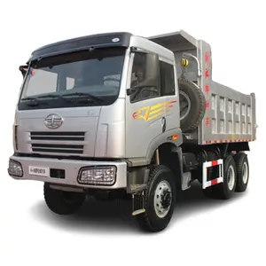FAW Diesel 6x6 truk sampah roda kemudi truk sampah standar emisi Euro 3 digunakan untuk konstruksi truk sampah hidrolik