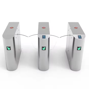 Tourniquet piétonnier de solutions intelligentes de carte de l'entrée RFID avec l'aileron de barrière de contrôle d'accès - Product Image 3