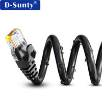 Kabel Patch Cat 6A Rj45 Hitam 1m 2m 3m 5m 10m Tembaga Murni Berpelindung FTP Cat6A Kabel Patch Cat 6 8P8C Kabel Ethernet untuk Komputer