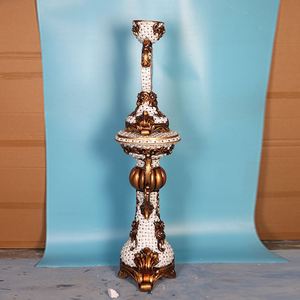 Reloj <span class=keywords><strong>de</strong></span> Pie <span class=keywords><strong>de</strong></span> Resina con Números Romanos para Decoración del Hogar, Venta Directa <span class=keywords><strong>de</strong></span> Fábrica - Product Image 4