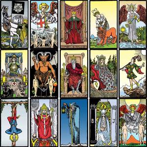 Tarocchi stampa a colori collana principale arcani ciondolo collana estetica buona fortuna amuleto in acciaio inox gioielli regalo - Product Image 3