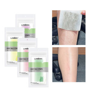 LANBENA <span class=keywords><strong>strisce</strong></span> di cera <span class=keywords><strong>per</strong></span> la depilazione del corpo delicato all'aloe Vera <span class=keywords><strong>per</strong></span> uomo donna giallo di grandi dimensioni - Product Image 3