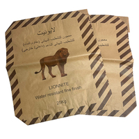Sturdy 15kg-25kg Kraft Paper Valve Sack Food Grade for Cement Mortar Powder Packaging for Craft Storage Candle Use