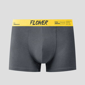 Vente en gros de boxeurs en coton confortables de haute qualité avec logo personnalisé pour hommes - Product Image 3