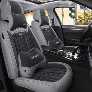 เบาะรองนั่งในรถยนต์ผ้าลินิน2025สบายระบายอากาศได้เต็มที่คลุมด้วยผ้าทุกฤดูกาล - Product Image 4