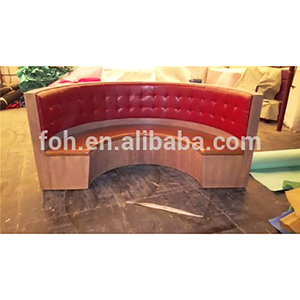 <strong>Funky</strong> Design Red Leather Round Restaurant bar Night Club Bench <strong>Sofa</strong>(FOH-CK61) - Product Image 2