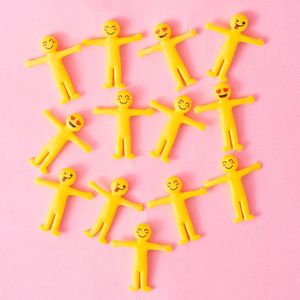 Mini <b>Minion</b> Stress Relief Toy Pullable Stretchable Squeezable Plastic Fidget Toy For Children Small <b>Gift</b> Unisex - Product Image 1