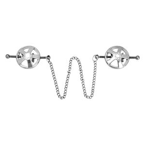 FAAK BDSM 성인용품 조절 가능한 체인 니플 클램프, 금속 유두 자극기 가슴 속박 액세서리 성인 게임 18+ - Product Image 4