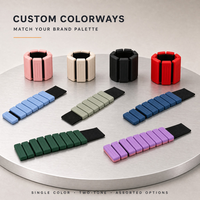 Bracelets lestés antidérapants en silicone pour poignets et chevilles, 0,5-2 lb, réglables, pour la course, l'aérobic, la danse et la gym