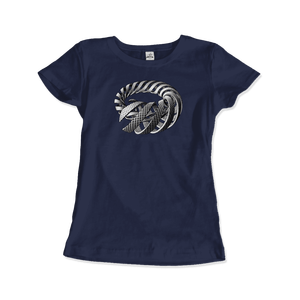 Maglietta artistica con spirali di MC Escher - Product Image 4