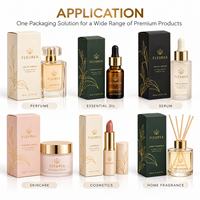 Boîte d'emballage de parfum de luxe personnalisée, écologique et recyclable, en carton pliable imprimé avec logo pour les produits cosmétiques, les huiles essentielles et les soins de la peau
