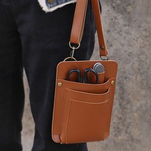 Bolsa de Herramientas de Floristería de Cuero PU, Bolsa de Hombro Cruzada para Jardín, Portaherramientas para Tijeras de Podar - Product Image 1