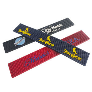 Personalized Silicone PVC Beer Mat Rubber Bar Runner Spill Pad <b>Pub</b> Rail Mat Drip Tray Non Slip Service Pad <b>Table</b> Mat - Product Image 1