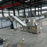 Mesin Pembuat Mie Instan Goreng Stainless Steel Semi-Otomatis Kapasitas Besar 11000 Potong / 8 Jam Lini Produksi