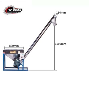 Mới vận chuyển hạt ngô lúa mì số lượng lớn hạt Thức ăn viên băng tải máy băng tải trục vít tự động với Phễu - Product Image 2