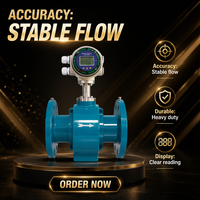 Compteur de liquide de précision intégré avec magnétomètre pour la métallurgie et les eaux usées minières, RS485 4-20mA Impulsion, de fabrication OEM