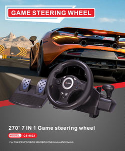 Volante de juego vibratorio HiCyber 7 en 1, volante de carreras de coches de conducción para P4 /P3 /X-One/Switch/Android - Product Image 6